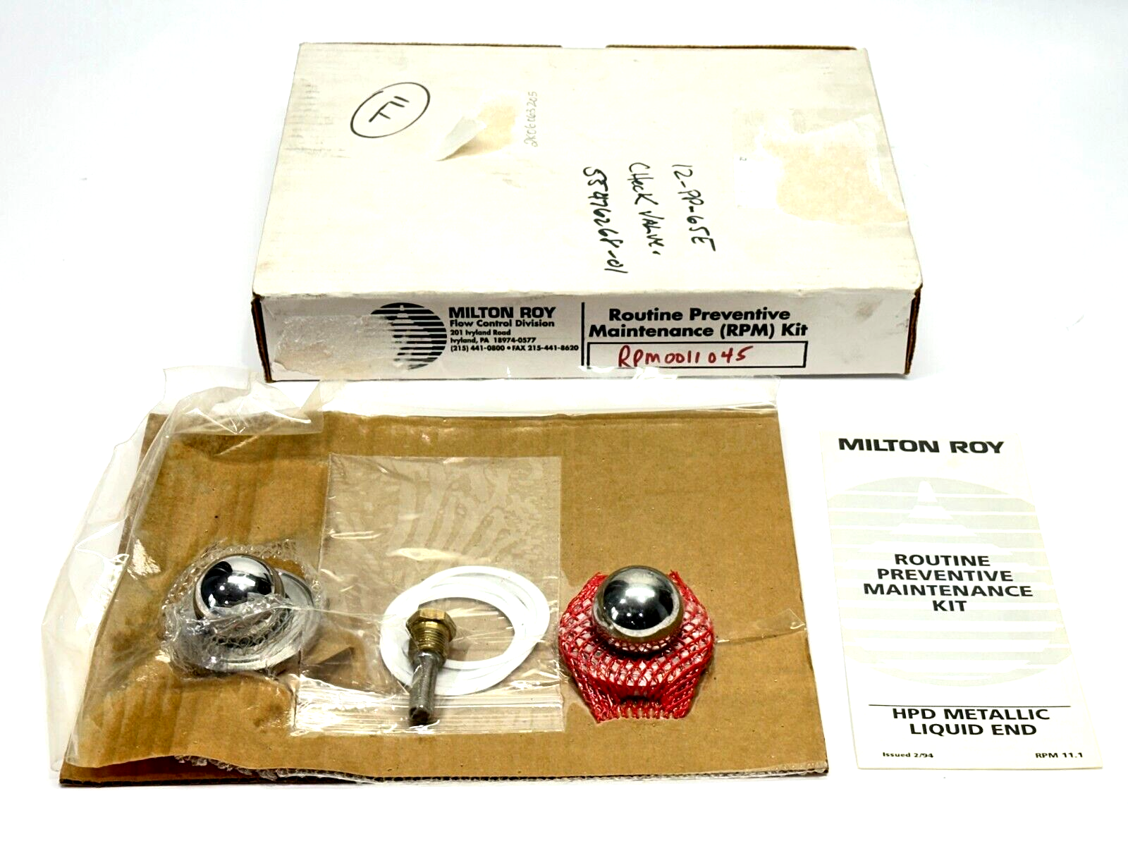 RPM0011045 | Milton Roy Routine Preventive Maintenance Kit PRM - New – Open box - Maverick Industrial Sales
