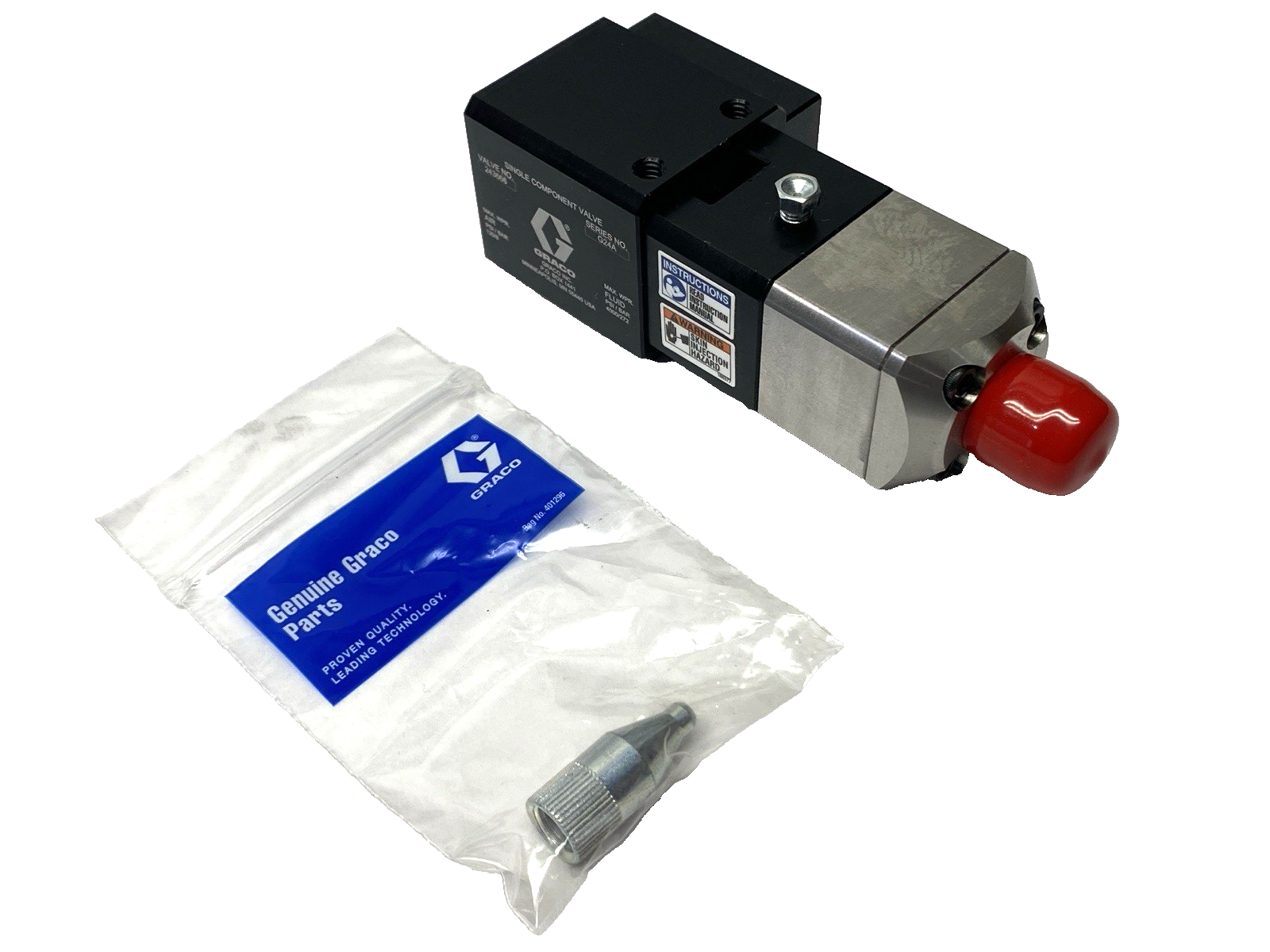 Graco 243666 Single Component 1K Ultra-Lite Pneumatic Dispense Valve - Maverick Industrial Sales