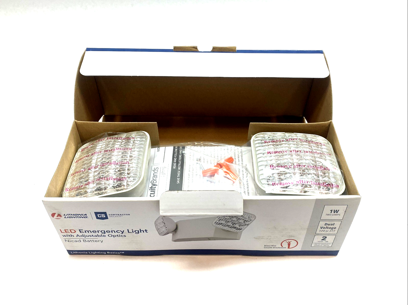 263X65 | Lithonia Lighting EU2C Dual‑LED Emergency Light Unit 120‑277V - New - Maverick Industrial Sales