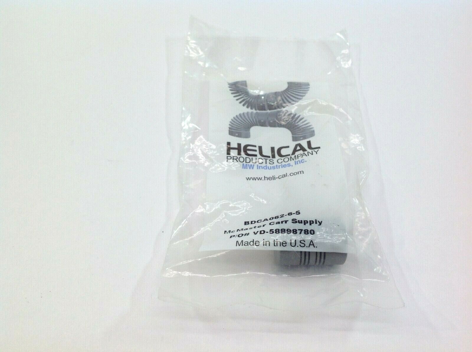 BDCA062-6-5 | Heli-Cal 5/32" x 3/16" 7/8"L 5/8"D Flexible Shaft Coupling Aluminum - New - Maverick Industrial Sales