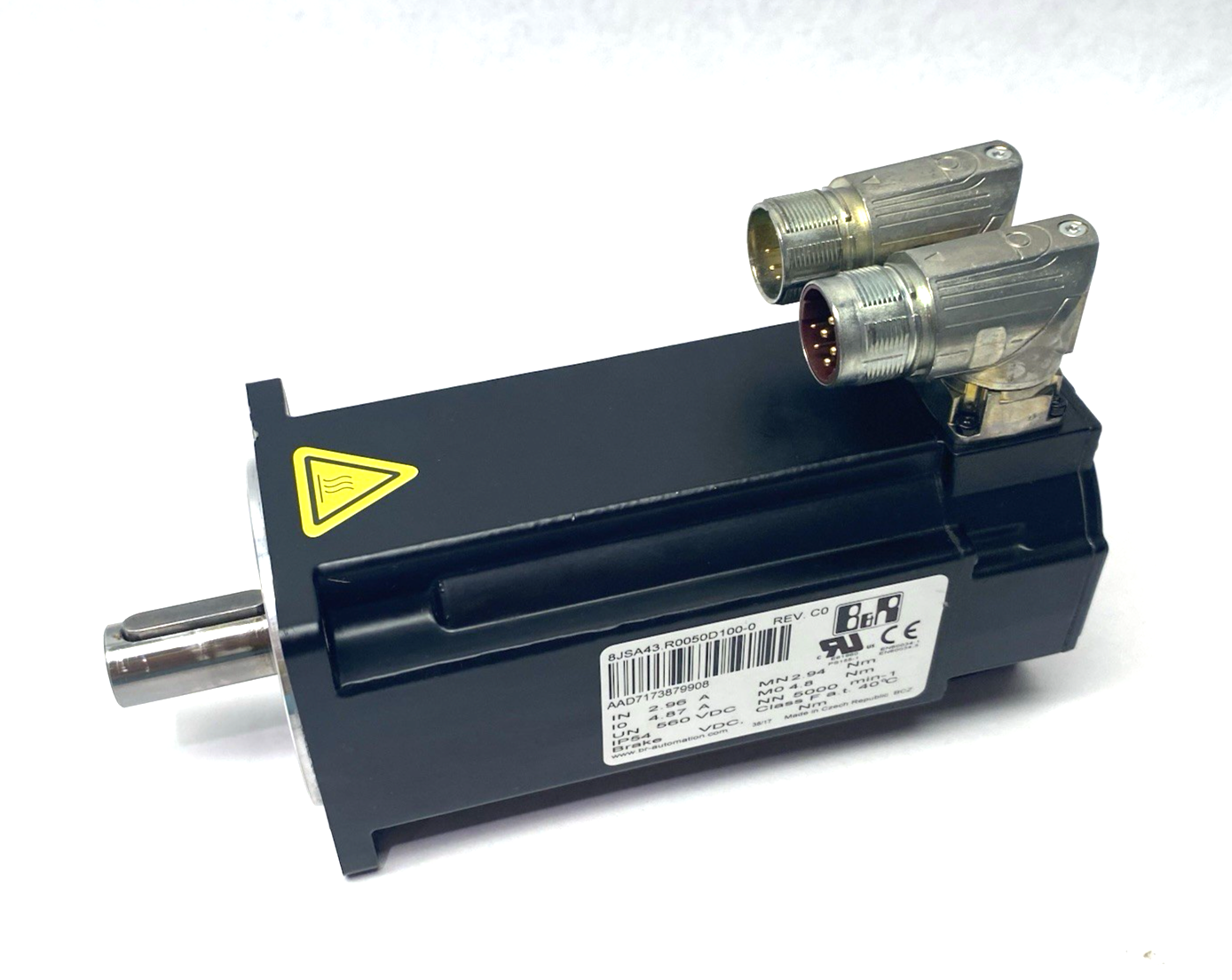 8JSA43.R0050D100-0 | B&R Synchronous AC Servo Motor 3-Phase V4.0 DT Upgrade- Used - Maverick Industrial Sales