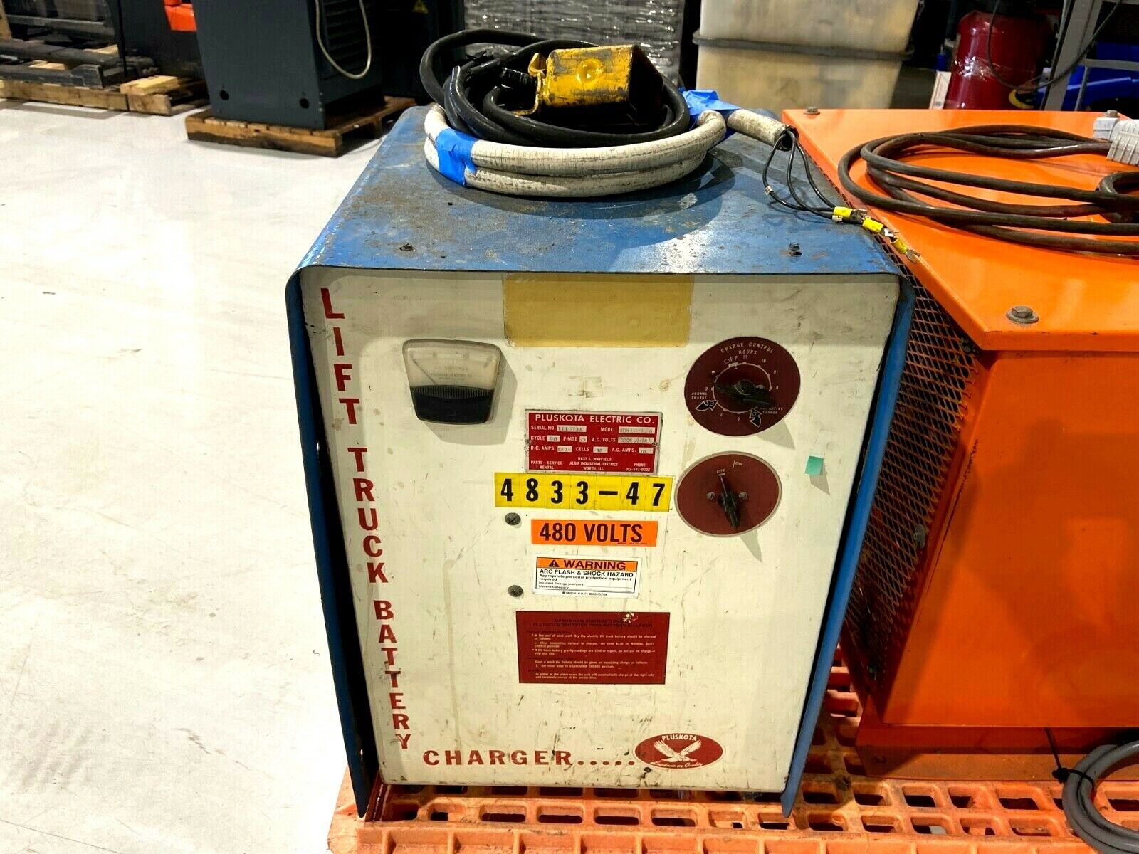 SDR18-120 | Pluskota Lift Truck Battery Charger 18 Cell 3 PH 440 VAC - Used - Maverick Industrial Sales