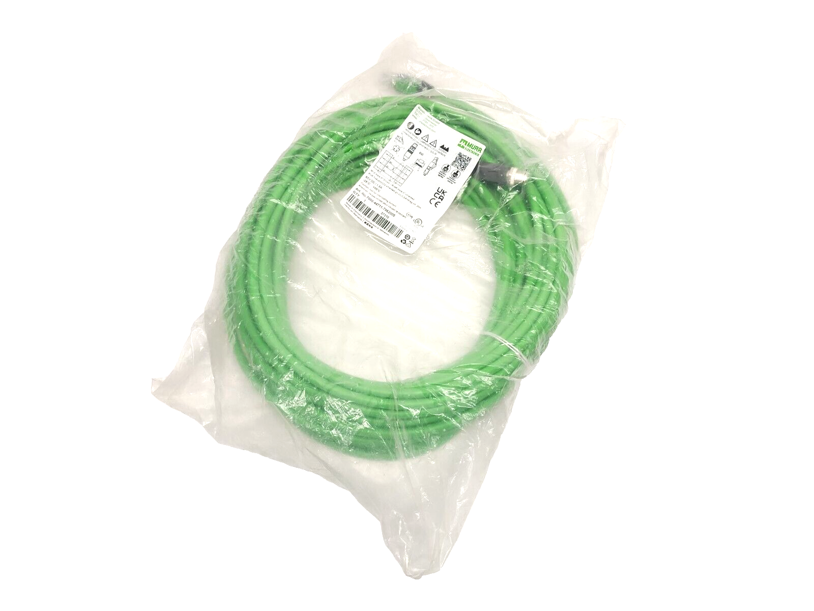 Murr Elektronik 7000-44711-7962000 Double End Cordset M12 Male 4-Pin To RJ45 20m - New - Maverick Industrial Sales