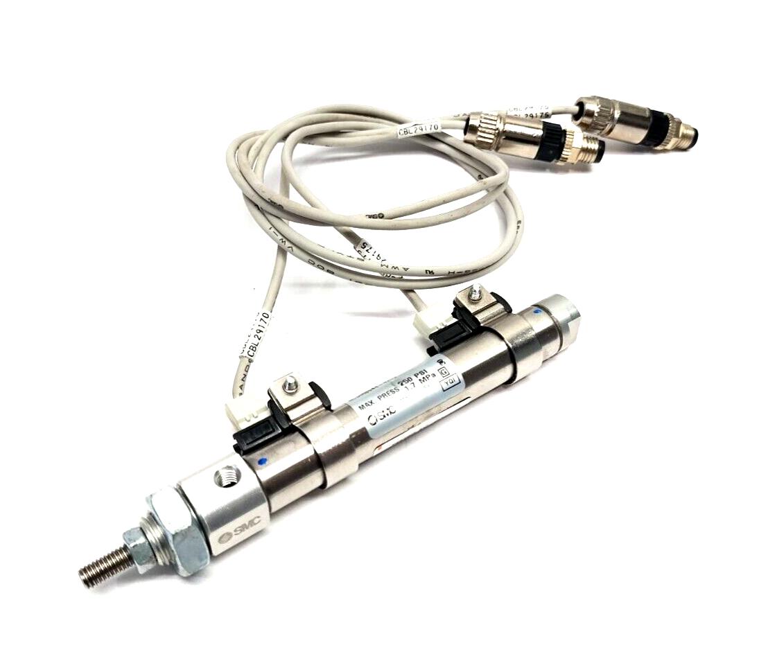 SMC NCDMB044-0200 Round Body Cylinder 7/16" Bore 2" Stroke - Used - Maverick Industrial Sales