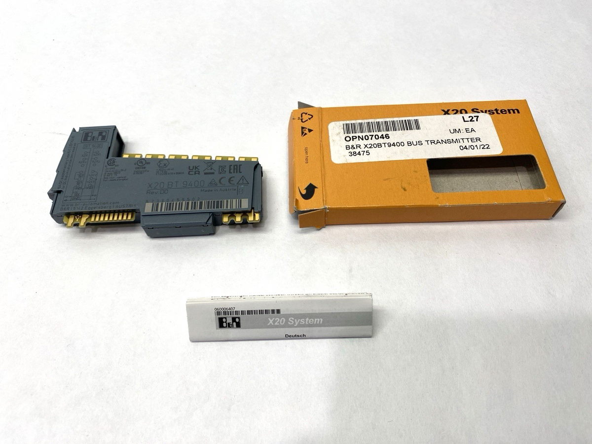 X20BT9400 | B&R Automation Rev. D0 X2X Link Bus Transmitter- New – Open box - Maverick Industrial Sales