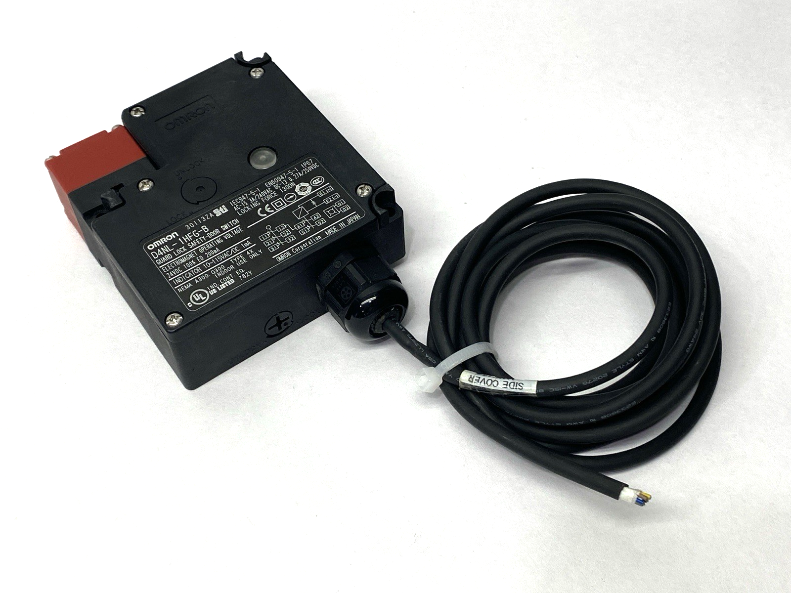 Omron D4NL-1HFG-B Guard Lock Safety Door Switch 24VDC NO KEY - Maverick Industrial Sales