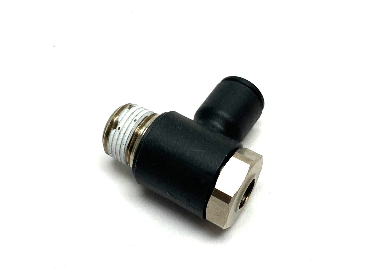 FCKC731-6-6 | Parker Prestolok Banjo Flow Control Elbow Fitting Meter Out 3/8" NPT - New Other - Maverick Industrial Sales