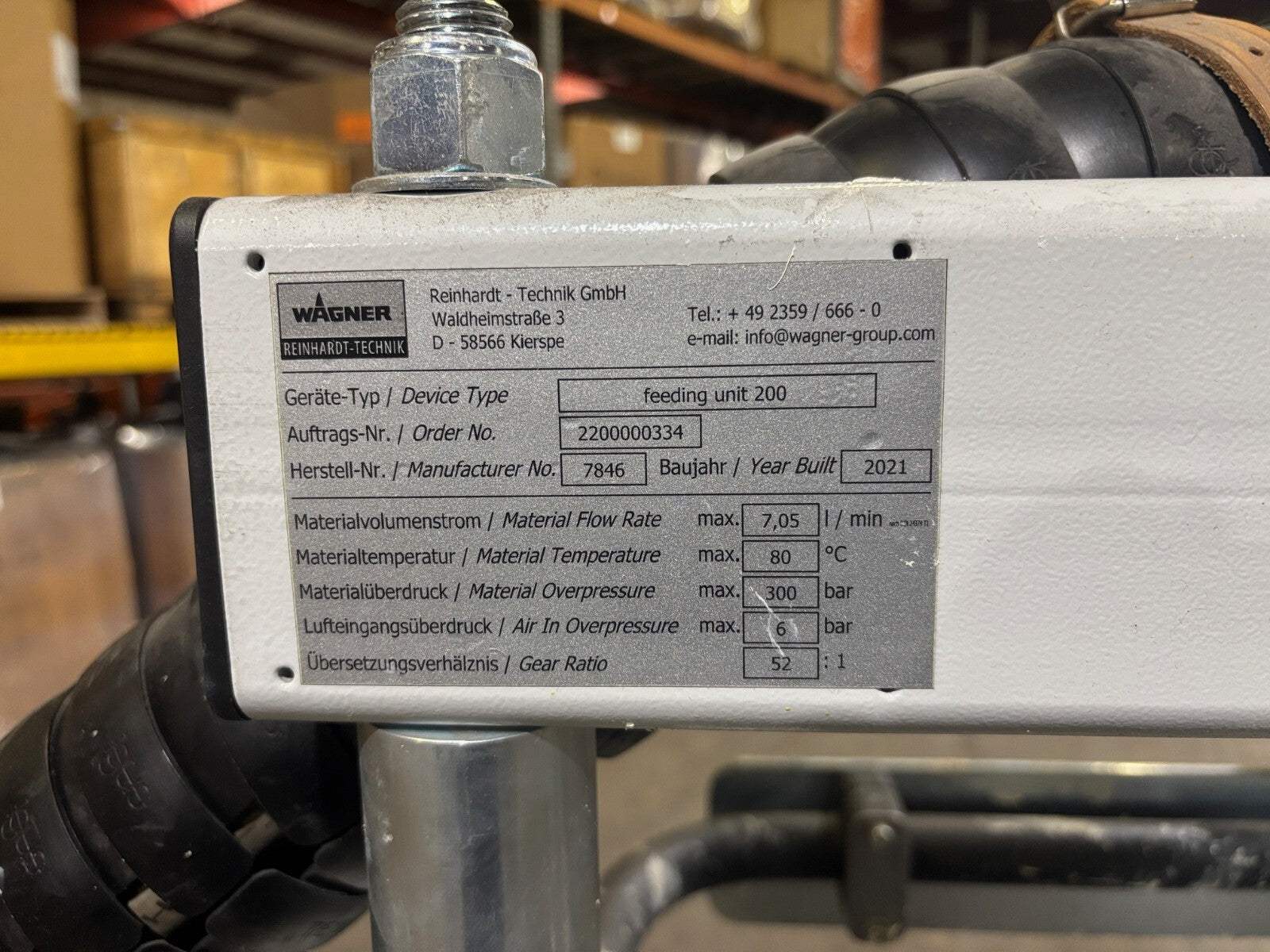 Wagner Reinhardt-Technic Conti Flow Robot Controller with (2) Feeding Unit 2000 - Used - Maverick Industrial Sales