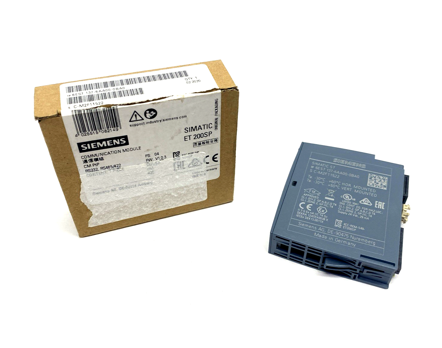 Siemens 6ES7 137-6AA00-0BA0 Communications Module RS232, RS485/422 - Maverick Industrial Sales