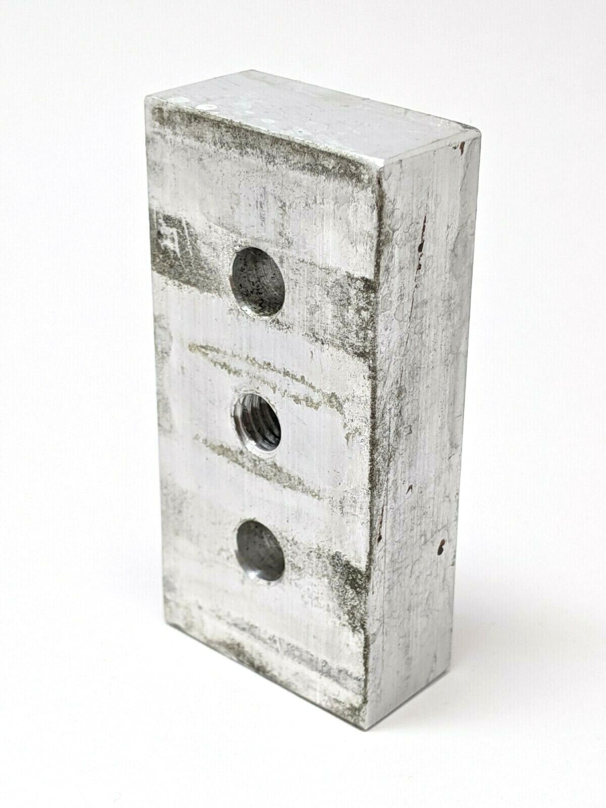 Aluminum Center Tap Base Plate 1-1/2” x 3” Inch 1/2-13 Tap - Used - Maverick Industrial Sales