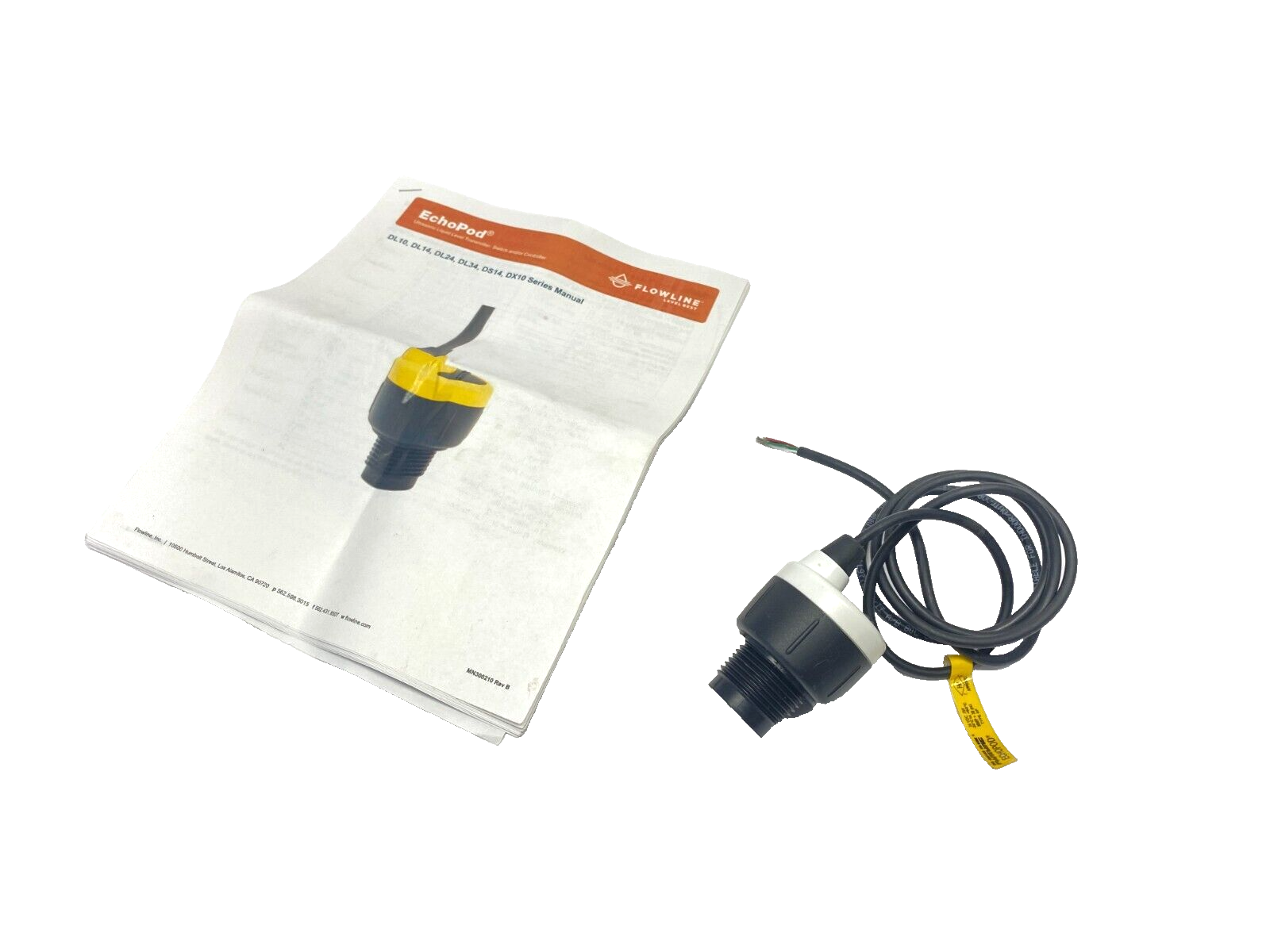 Flowline DL10-0 EchoPod Ultrasonic Liquid Level Sensor/Transmitter 49.2" 4-20mA - New – Open box - Maverick Industrial Sales