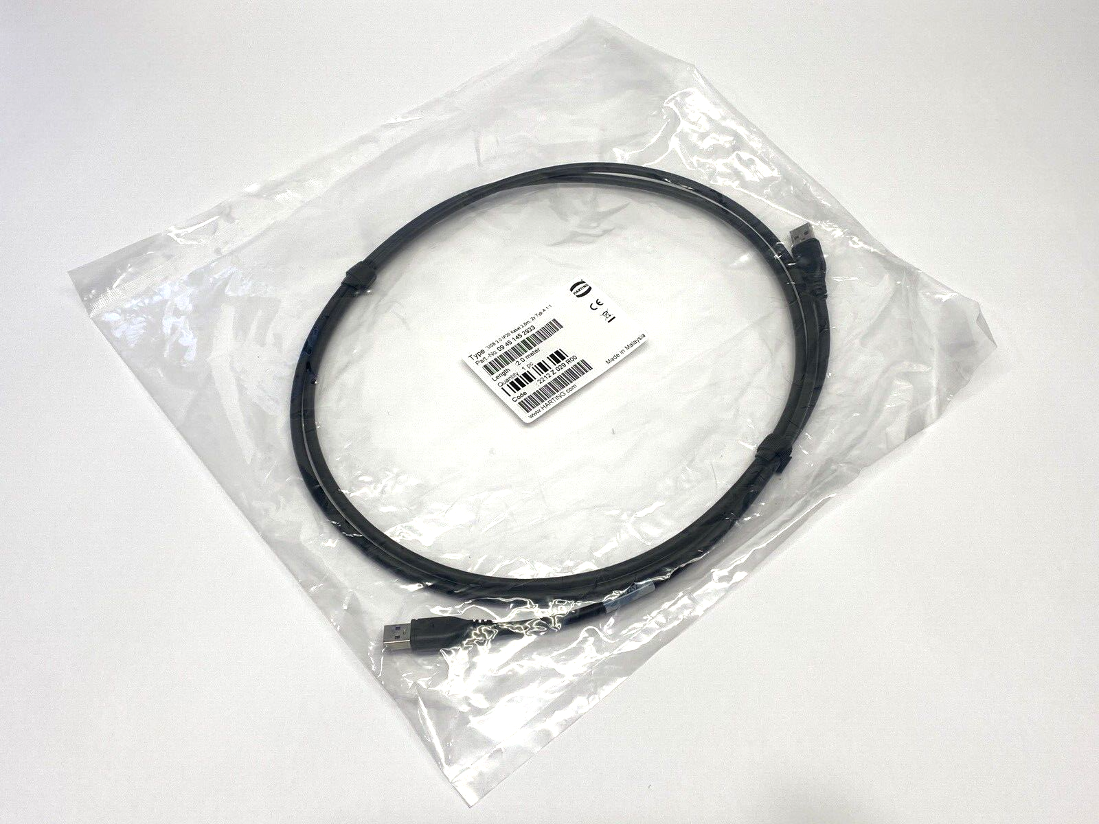 Harting 09451452933 USB Cable 2m - New - Maverick Industrial Sales