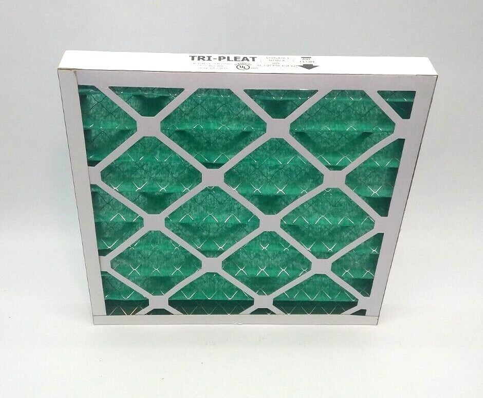 TRIDIM 2351717208E 17X17X2 Tri-Pleat Ultra E GREEN Commercial Industrial Filter - Maverick Industrial Sales