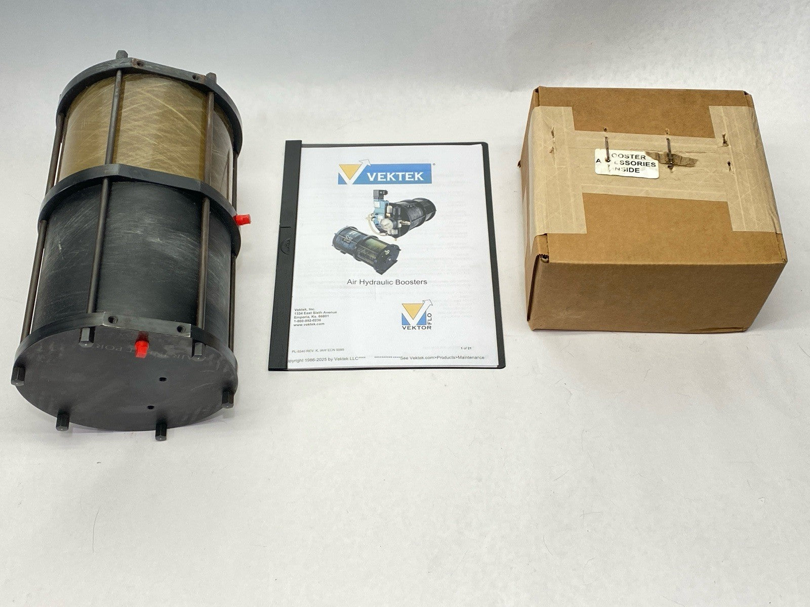 Vektek 55-0214-18 Air Hydraulic Booster 40:1 125psi With 24VDC Control - Maverick Industrial Sales