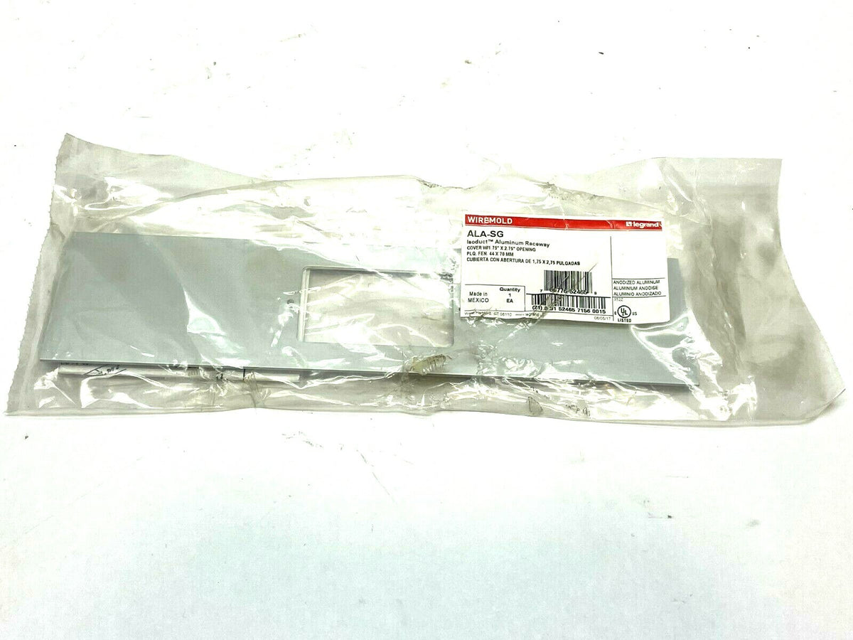 ALA-SG | Wiremold Isoduct Aluminum Raceway Cover w/ 1.75" x 2.75" Opening - New – Open box - Maverick Industrial Sales