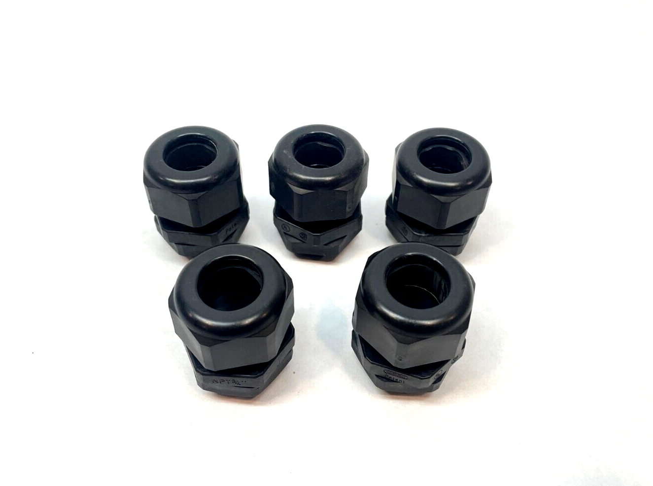 Hummel 3/4" NPT Cord Grip, Wire Cable Gland Fitting for Electrical Box, LOT OF 5 - Used - Maverick Industrial Sales