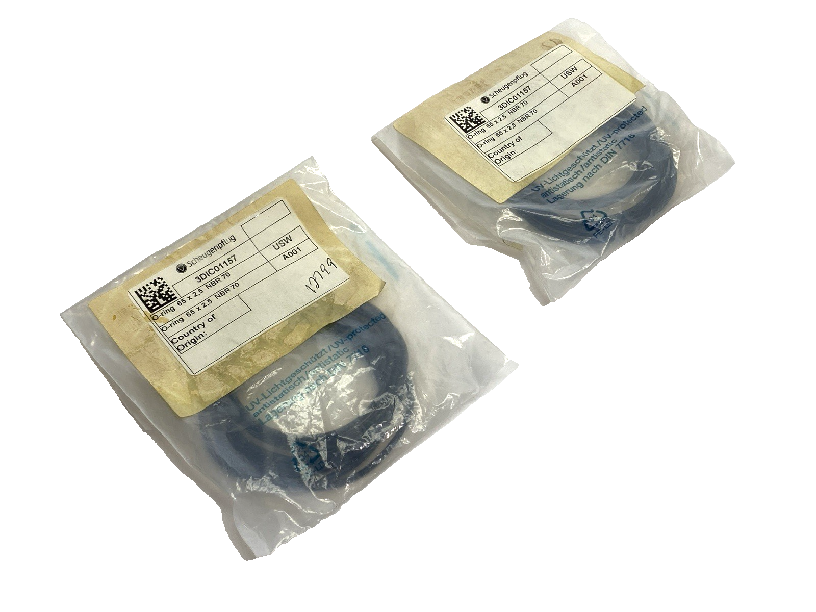 Scheugenpflug 3DIC01157 O-Ring 65 X 2.5 NBR70 LOT OF 20 - New - Maverick Industrial Sales