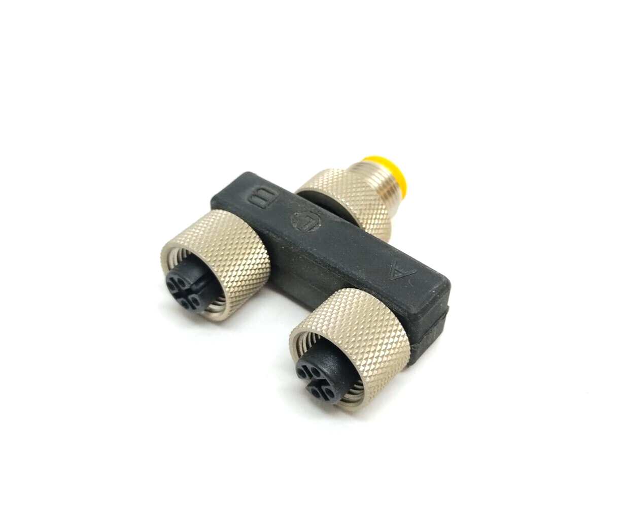 Lumberg Automation ASBS 2 M12-S2326 T-Splitter M12 Female To M12 Male 4-Pin - Used - Maverick Industrial Sales