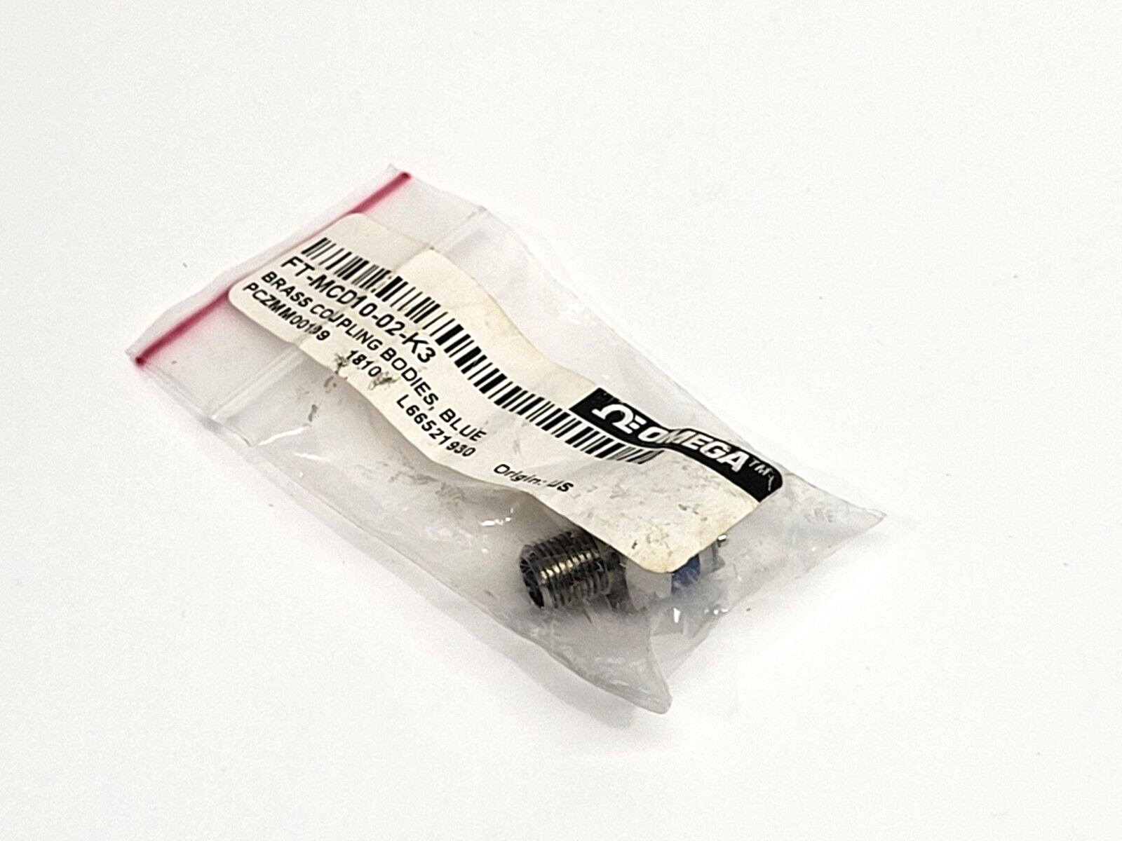 FT-MCD10-02-K3 | Omega Brass Coupling Body Blue - New - Maverick Industrial Sales