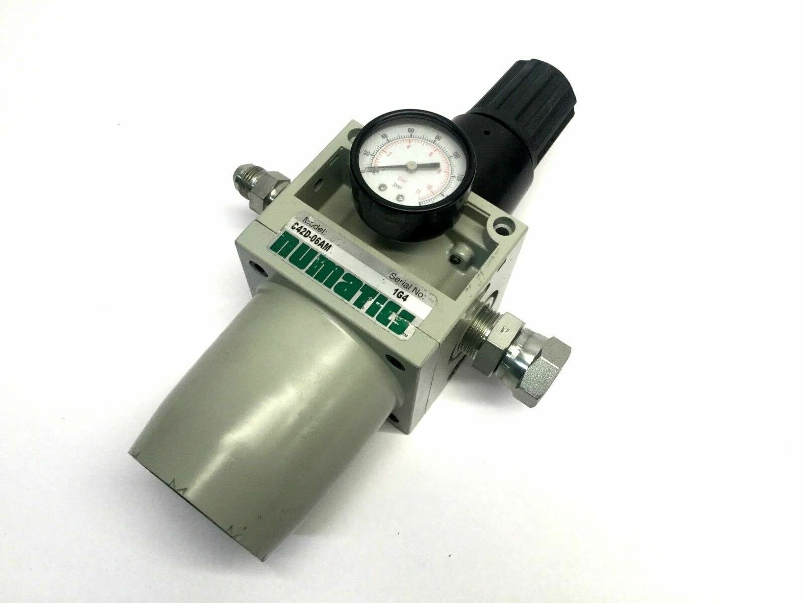 C42D-06AM | Numatics Regulator 42 Series with Gauge 1G4 - Used - Maverick Industrial Sales
