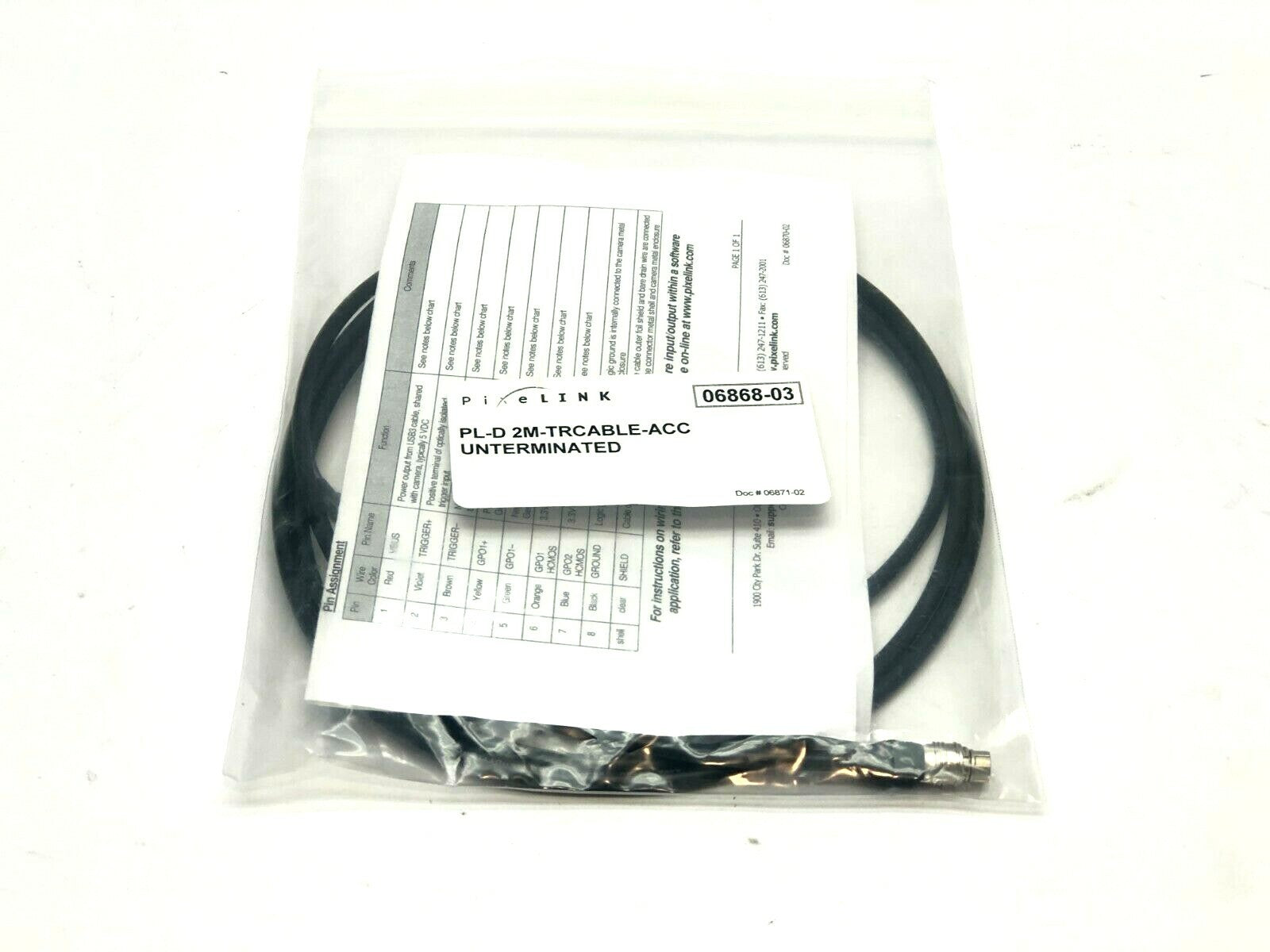Pixel Link PL-D 2M-TRCABLE-ACC Trigger Cable Accessory 06868-03 - Maverick Industrial Sales