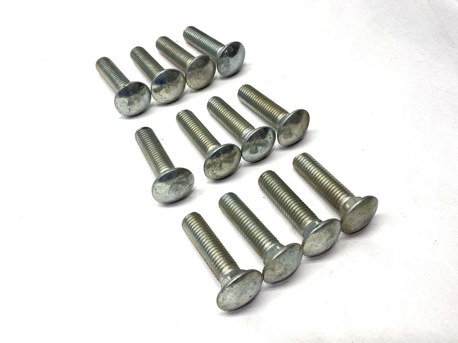 N/A | 5/8"-11 x 2-1/2" Carriage Bolts Grade 2 LOT OF 12 SHELFWARE- New – Open box - Maverick Industrial Sales
