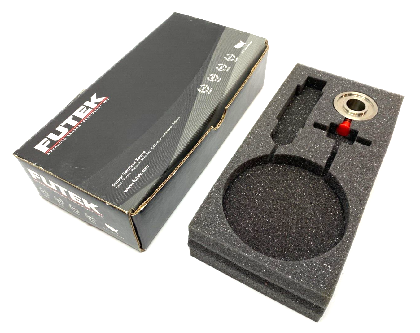 Futek LTH350 FSH04599 Through-Hole Donut Load Cell 5/8" 4-Pin 2000lb Capacity - Maverick Industrial Sales