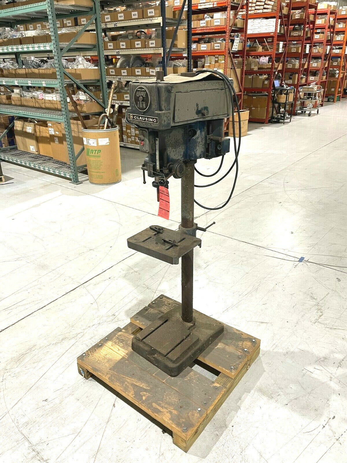 Clausing Model 1647 Drill Press - For parts or not working - Maverick Industrial Sales