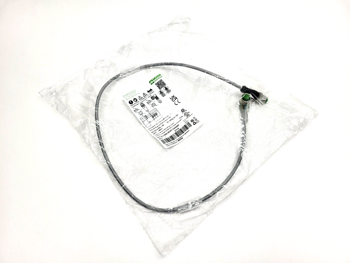 7000-40341-2340060 | Murr Elektronik Cordset M12 Male Straight to M12 Female - New - Maverick Industrial Sales