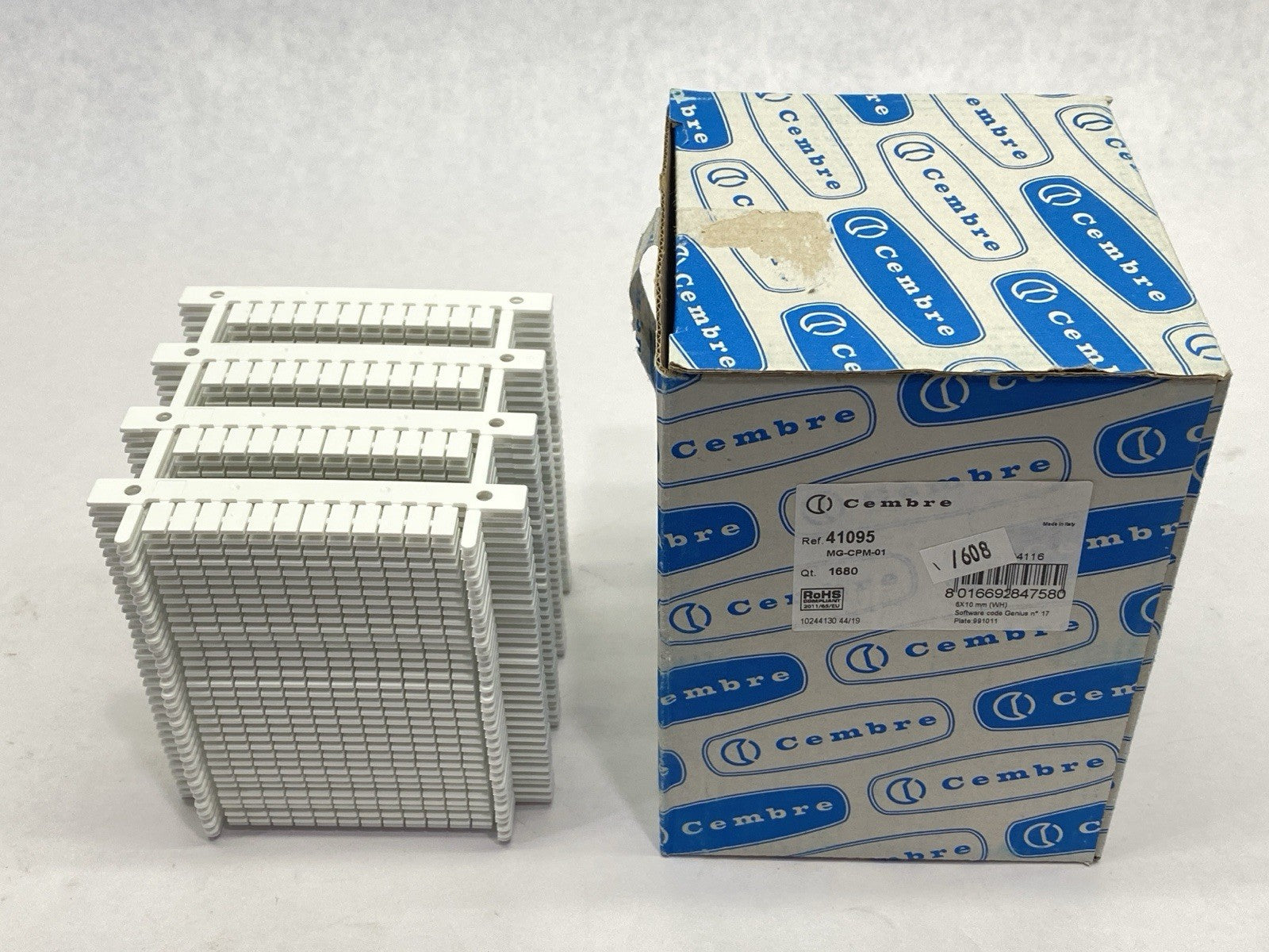 41095,MG-CPM-01 | Cembre 41095 Terminal Marker Tags MG-CPM-01 PKG OF 1680 - New – Open box - Maverick Industrial Sales