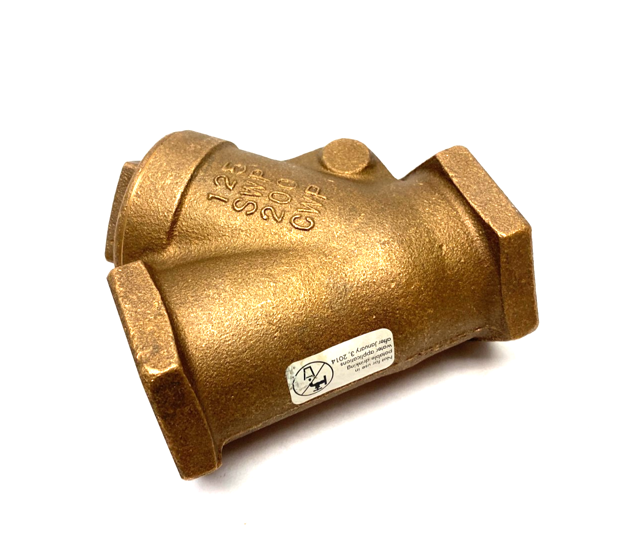 Nibco NL740XC Swing Check Valve 1-1/2" Bronze Body T-413Y-LF - Maverick Industrial Sales