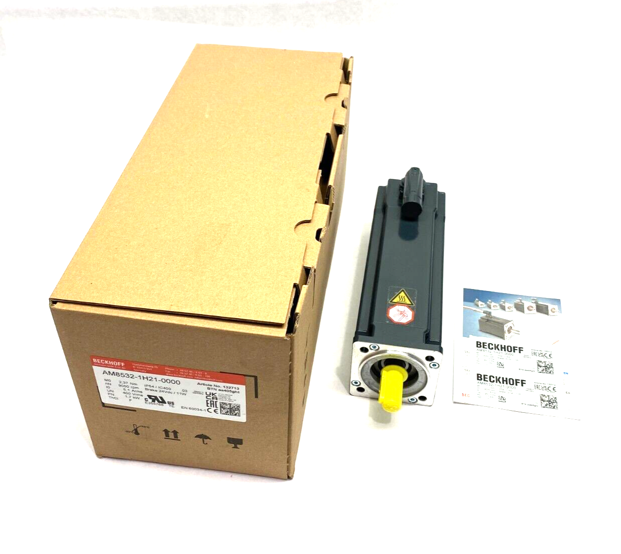 Beckhoff AM8532-1H21-0000 High Inertia Servo Motor 132713 - New – Open box - Maverick Industrial Sales