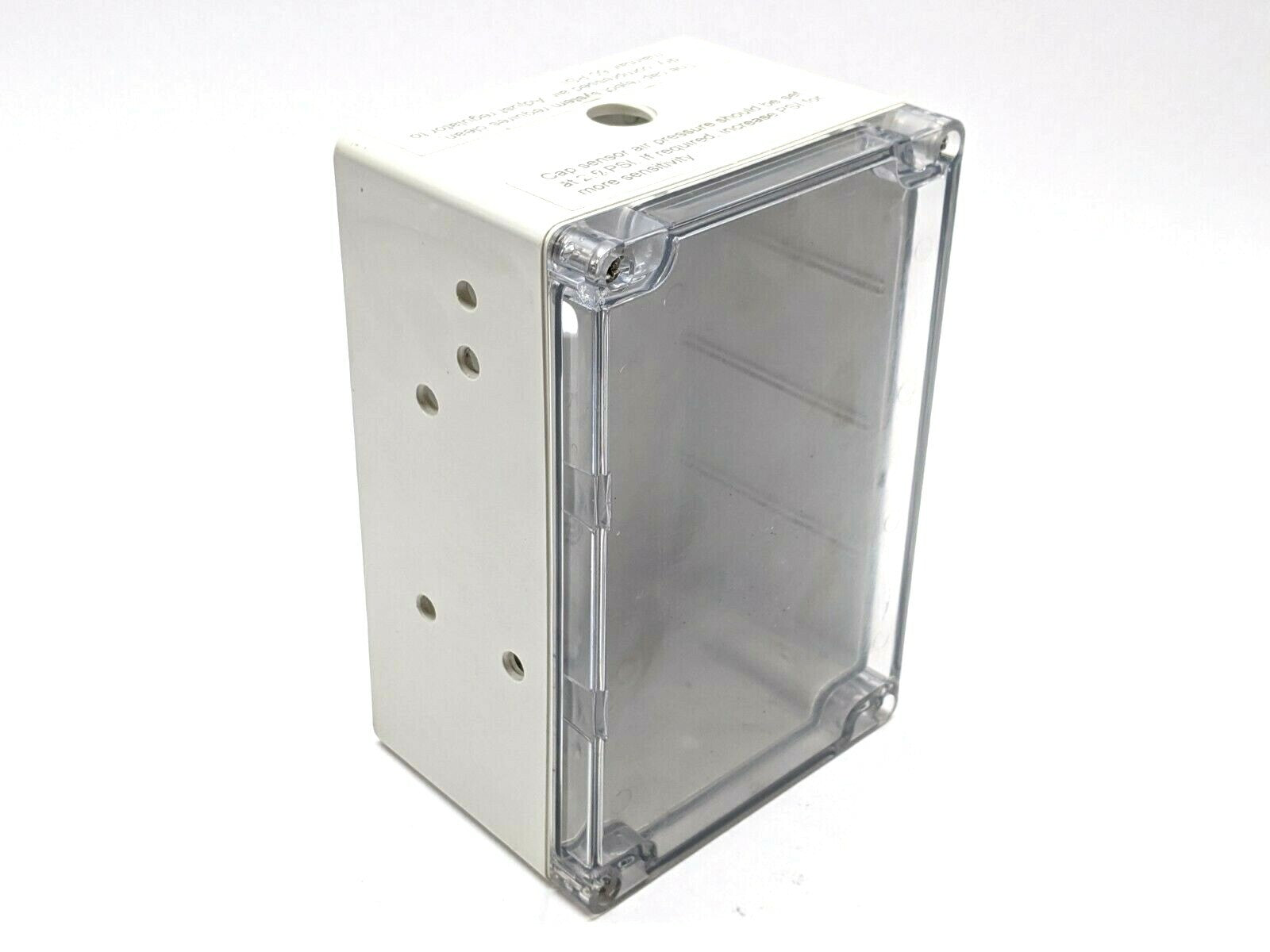 Hammond E65324 ABS Clear Poly Lid Enclosure 6.5"x4"x3" - Used - Maverick Industrial Sales