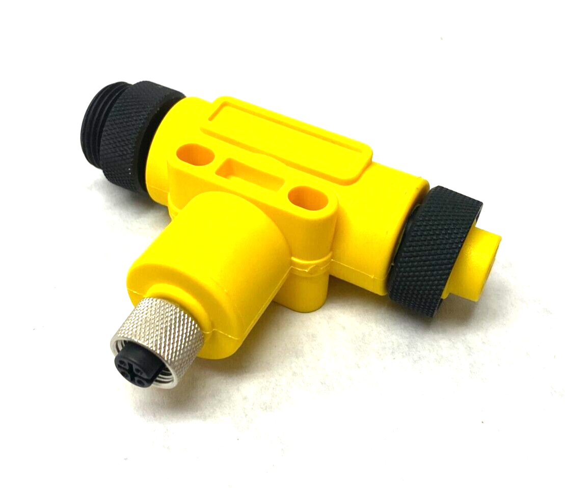 0906 UTP 318 | Belden Lumberg Mini Power Split Tee Tap 4-Poles M12 F to 7/8" M & F - New – Open box - Maverick Industrial Sales