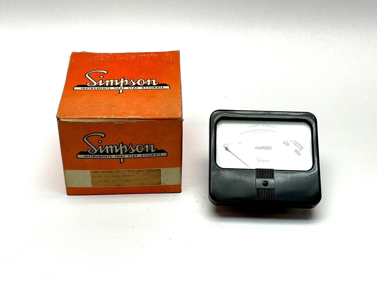 Simpson Model 29 Analog Panel Meter - New – Open box - Maverick Industrial Sales