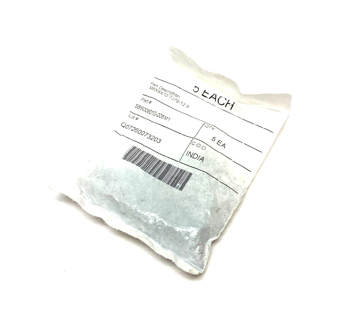 SBS006010-005M1 Hex Head Shoulder Screw M6X8X10 7379-12.9 PKG OF 5 - Maverick Industrial Sales