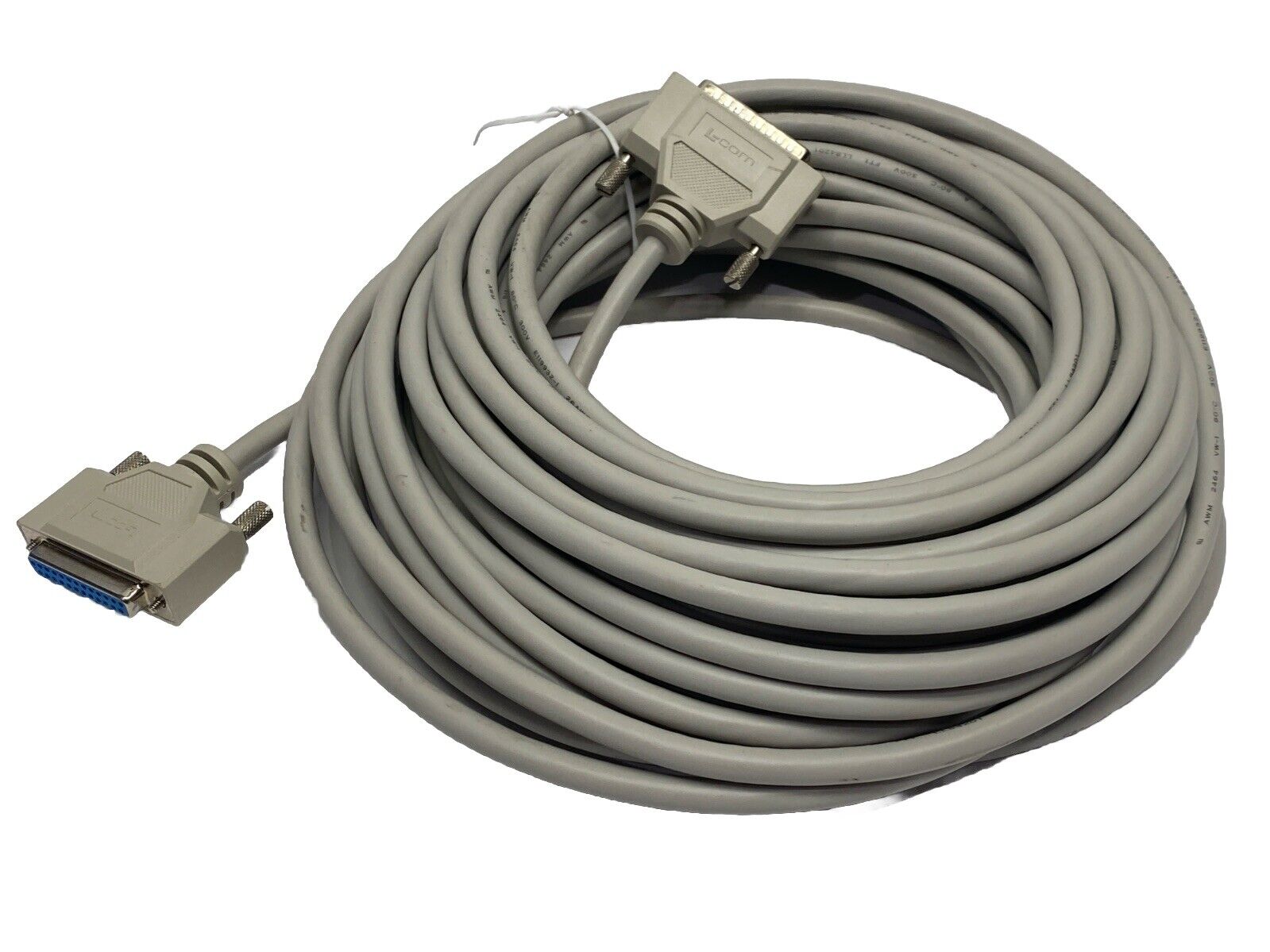 L-Com CSMN25MF-50 Deluxe Molded D-Sub Cable Male/Female DB25 50ft - New – Open box - Maverick Industrial Sales