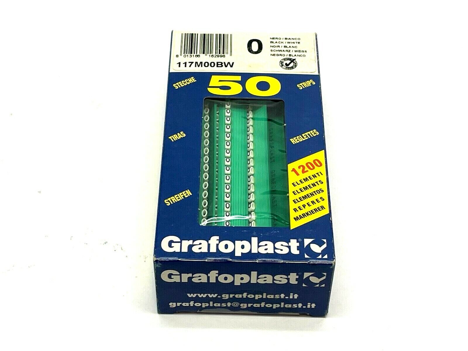 117M00BW | Grafoplast Wiremarker Strips PKG OF 50 - New - Maverick Industrial Sales