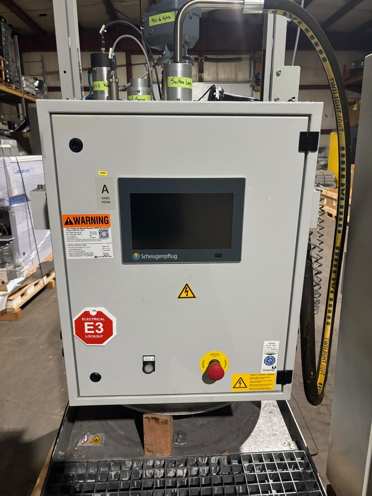 Scheugenpflug LiquiPrep LP804 50/50 Material Feeding System and Barrel Agitator - Maverick Industrial Sales