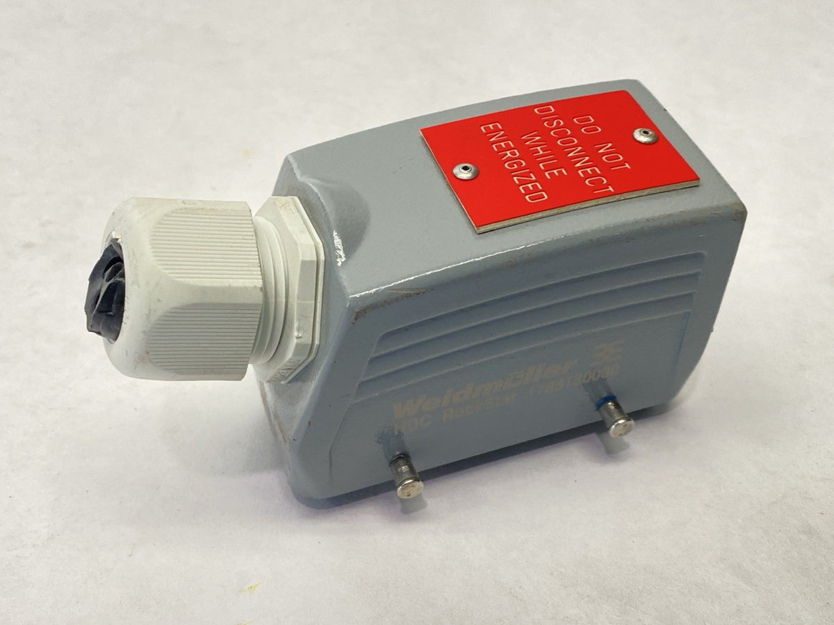 HDC HE 16 MS | Weidmuller Male Connector 16P 16A 500V 1207500000 w/ 1788180000- Used - Maverick Industrial Sales