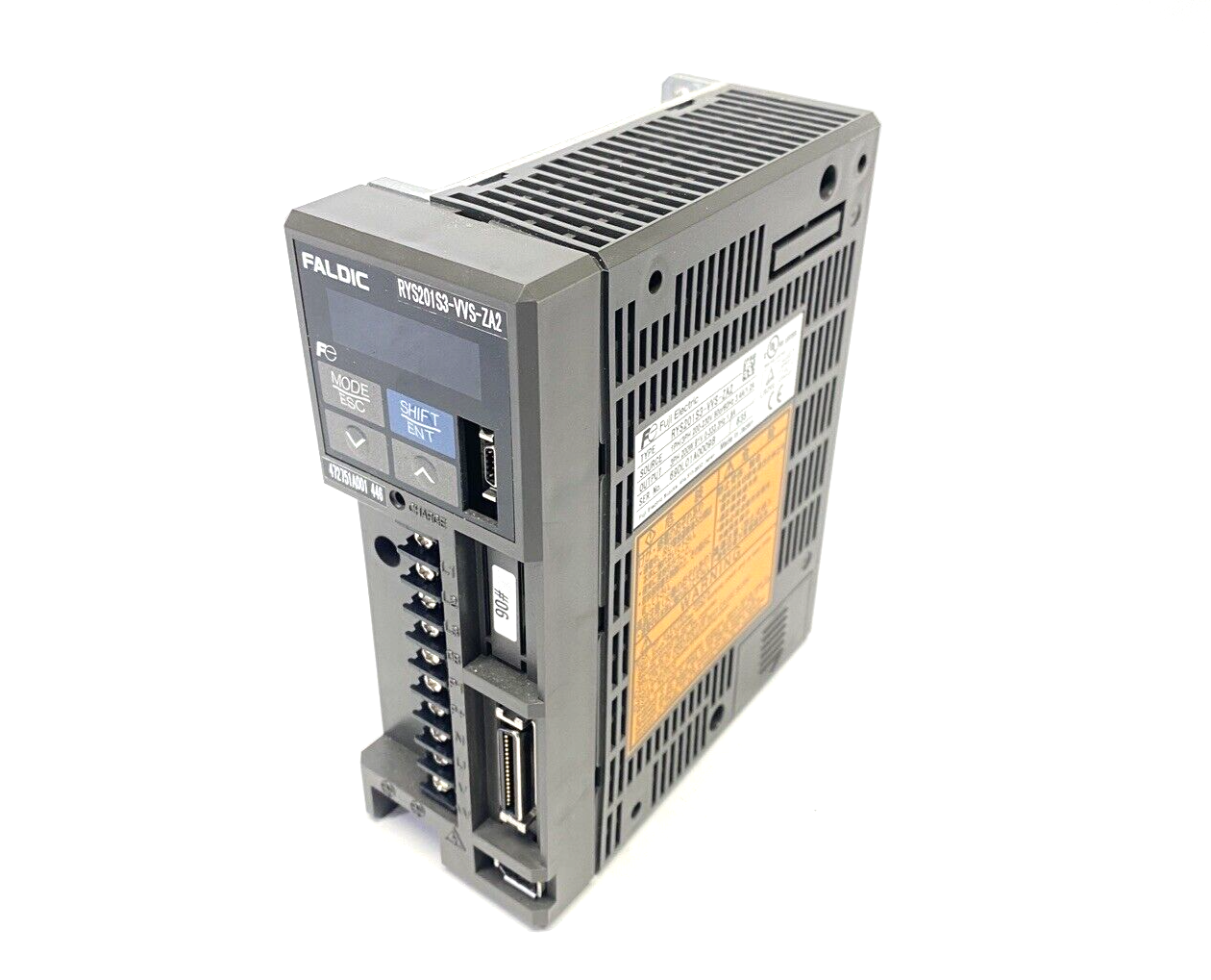 RYS201S3-VVS-ZA2 | Fuji Electric FALDIC Servo Drive 200-230VAC 3PH 200W 1.5A - Used - Maverick Industrial Sales