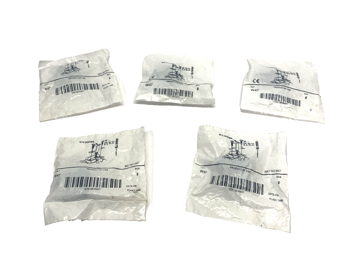 Allen Bradley W47 NEMA Overload Relay Heater Element Class 20 LOT OF 5 - Maverick Industrial Sales