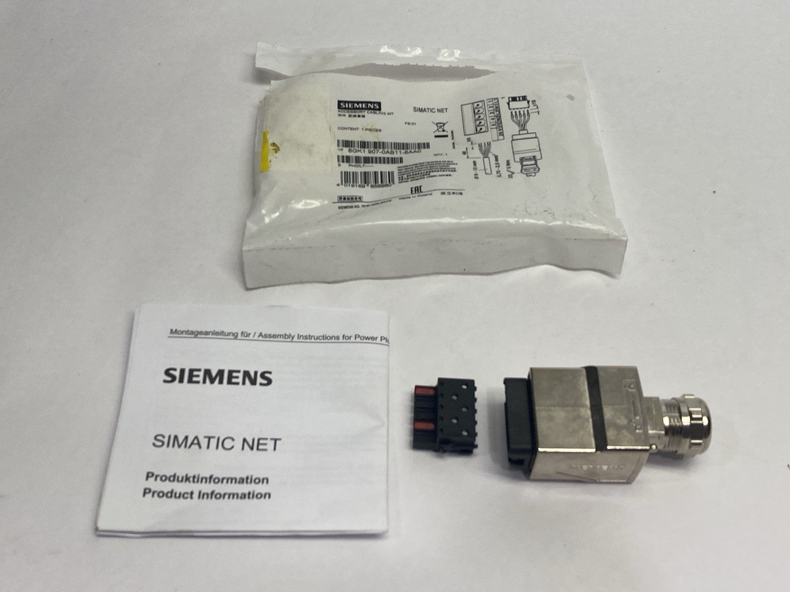 Siemens 6GK1 907-0AB11-6AA0 Power Plug PRO 5-Pole Connector - Maverick Industrial Sales
