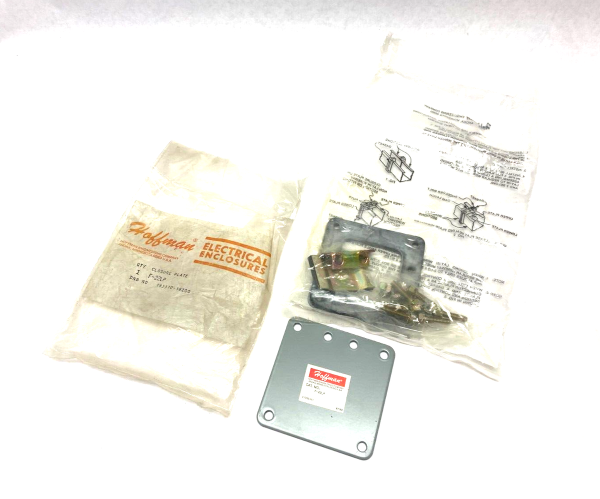 F22LP | Hoffman nVent Lay-In Closure Plate, 2.50 x 2.50", Gray Steel - New Other - Maverick Industrial Sales