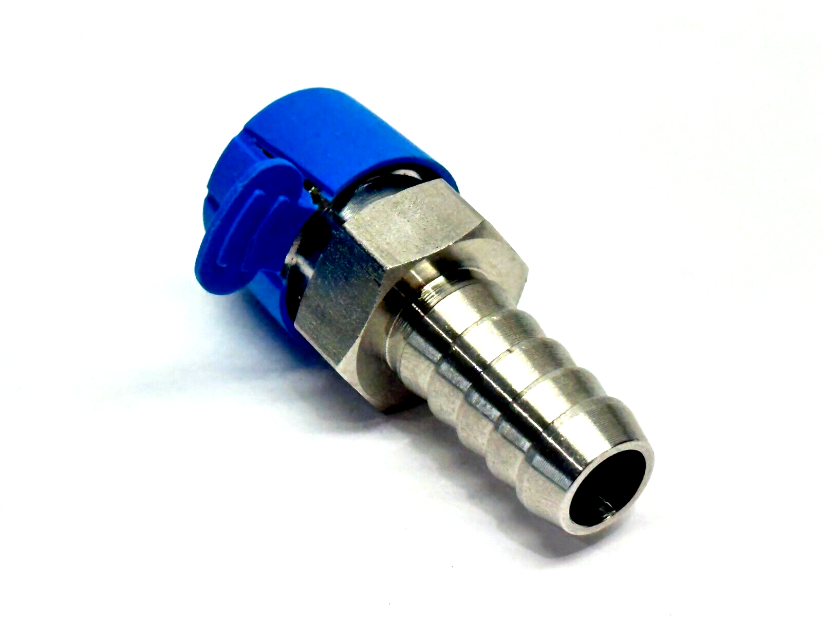 3/8" NPT x 3/8" Hose Barb Fitting 316SS - New – Open box - Maverick Industrial Sales