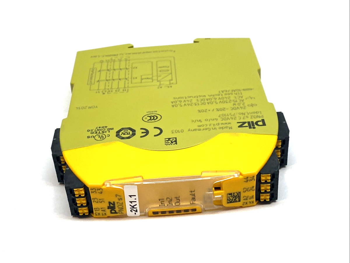 PNOZ s7 C | Pilz Contact Expansion Relay 24VDC 4NO 1NC DIN Rail 751107 - Used - Maverick Industrial Sales