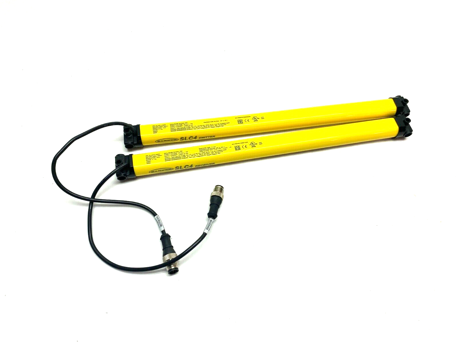 Banner SLC4R14-320P4, SLC4E14-320P4 Light Curtain Set 2m Range 806329, 806328 - Used - Maverick Industrial Sales