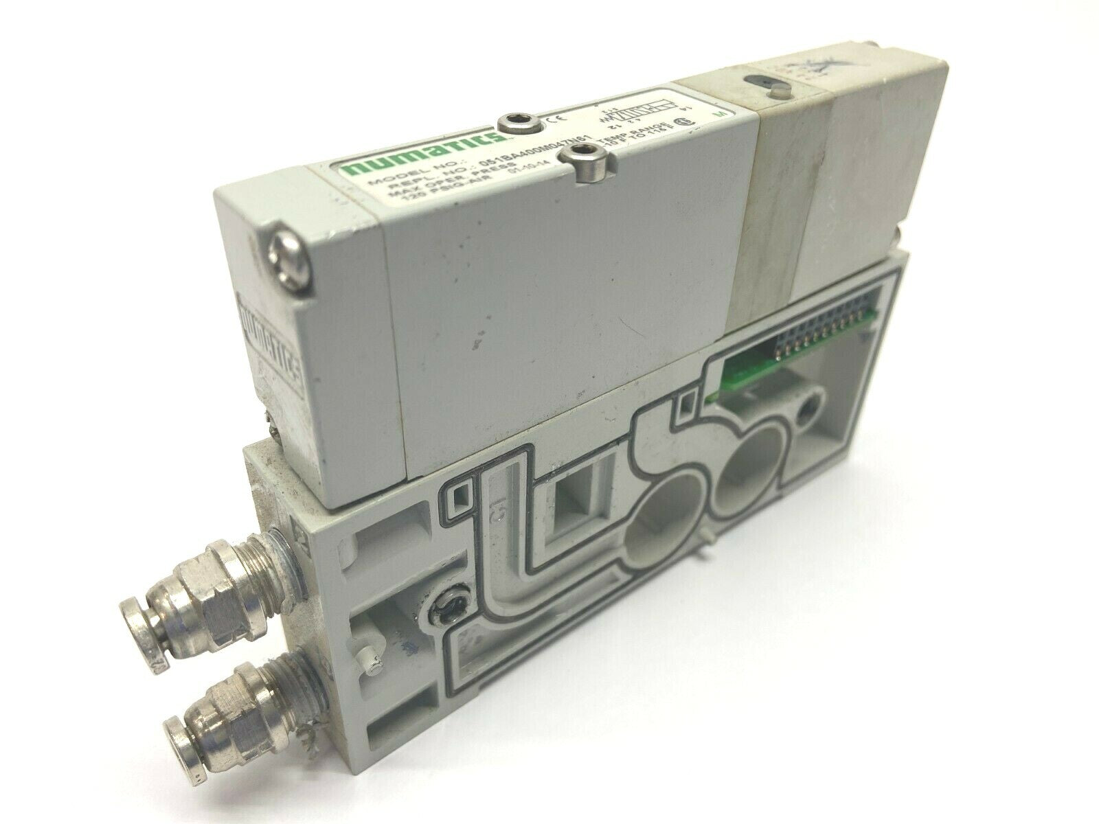 Numatics 051BA400M047N61 Solenoid Valve On C1 Casing Manifold - For parts or not working - Maverick Industrial Sales