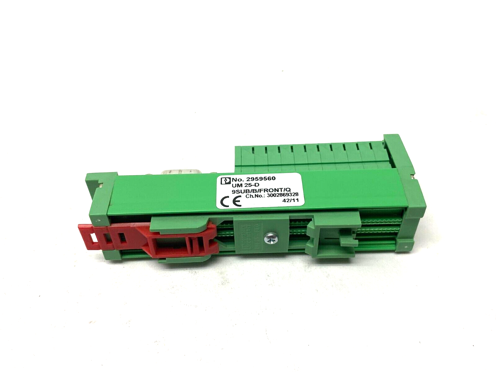 Phoenix Contact 2959560 SLIM LINE Termination Board UM 25-D 9SUB/B/FRONT/Q - New – Open box - Maverick Industrial Sales