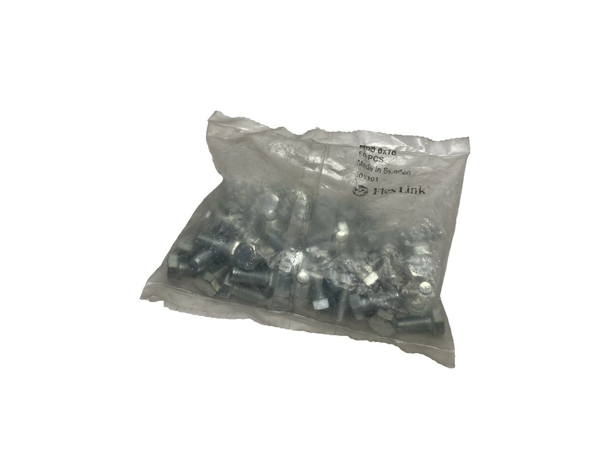 Flexlink M6S 8X18 Hex Screw St 8.8 301101 50-PACK - Maverick Industrial Sales